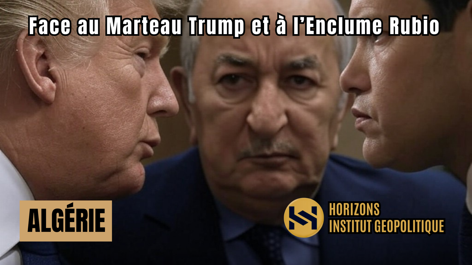 Alger face au Marteau Trump et l’Enclume Rubio