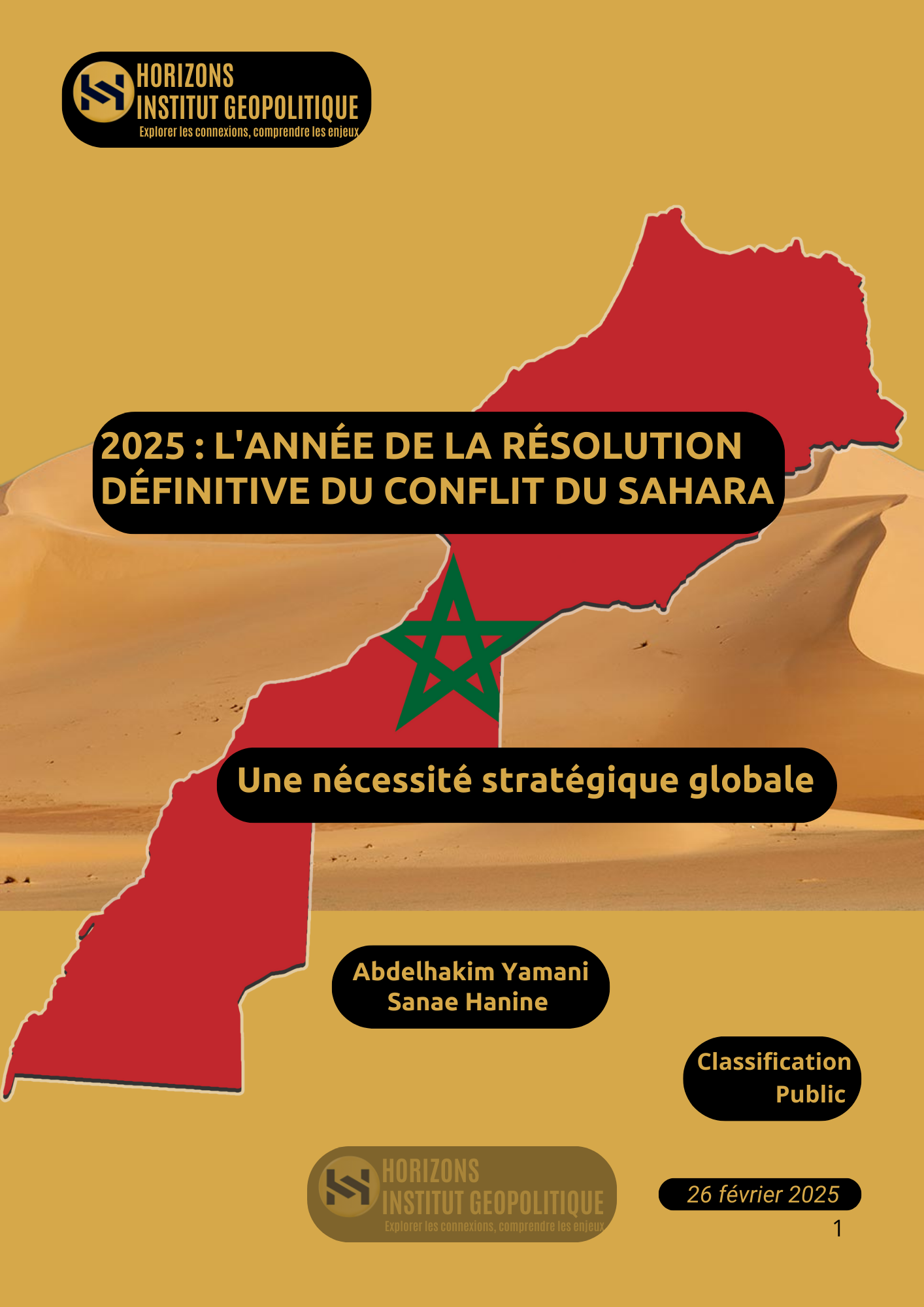 Document: 2025 : L’année de la résolution définitive du conflit du Sahara
