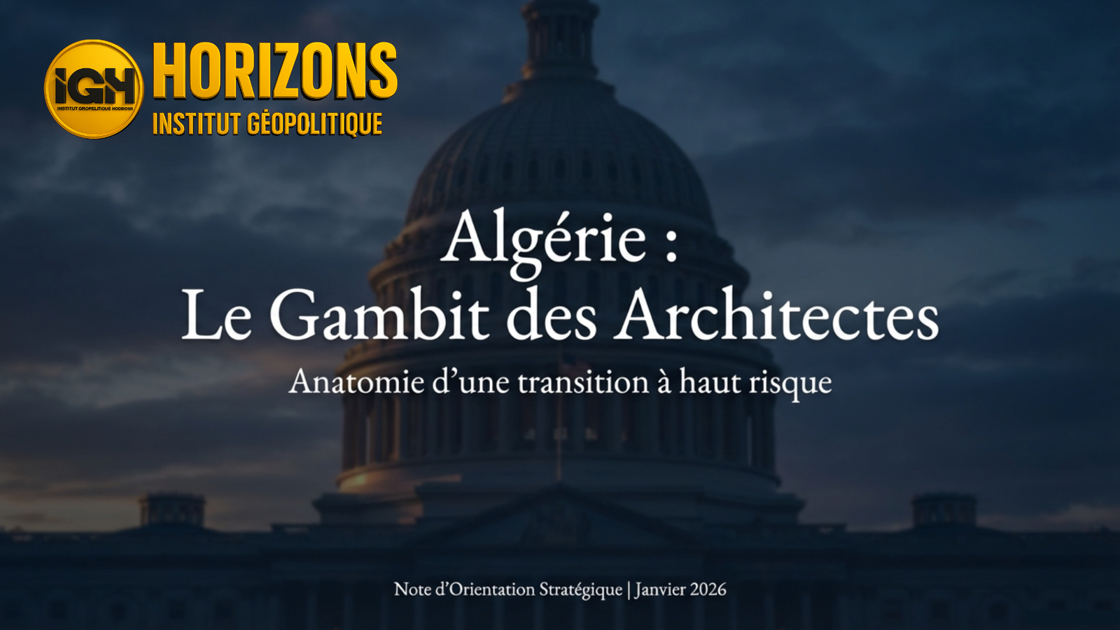 Algérie : vers une Transition institutionnelle programmée