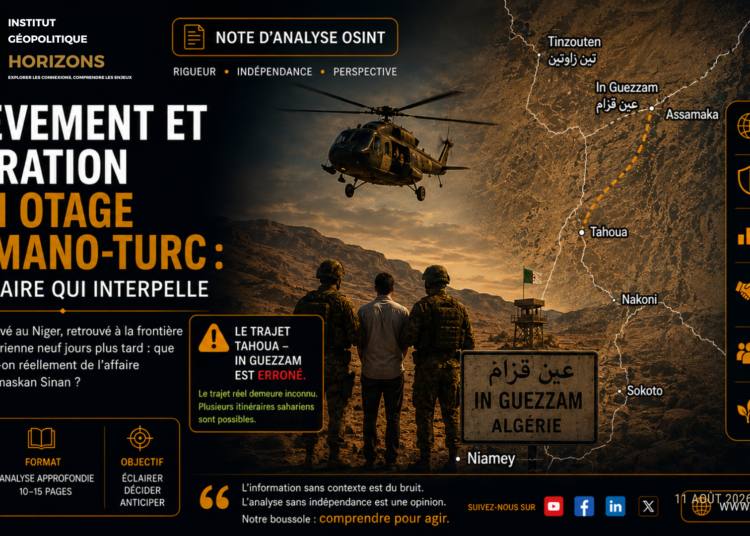 Niger – Algérie : Enlèvement et Libération d&rsquo;un Otage Germano-Turc
