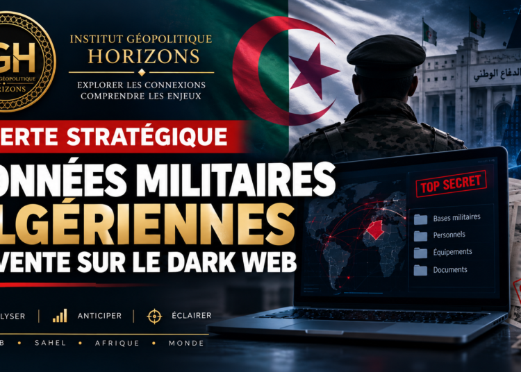 Données militaires algériennes en vente sur le dark web